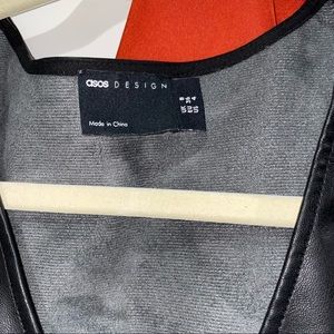 ASOS design faux leather dress size 4